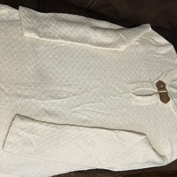 Tory Burch Burch Ivory Buckle Sweater - Picture 3 of 4